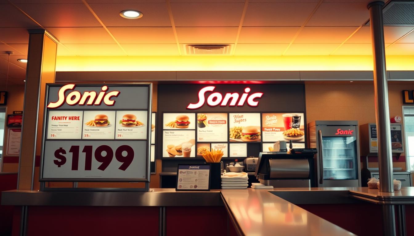 Sonic $1.99 Menu