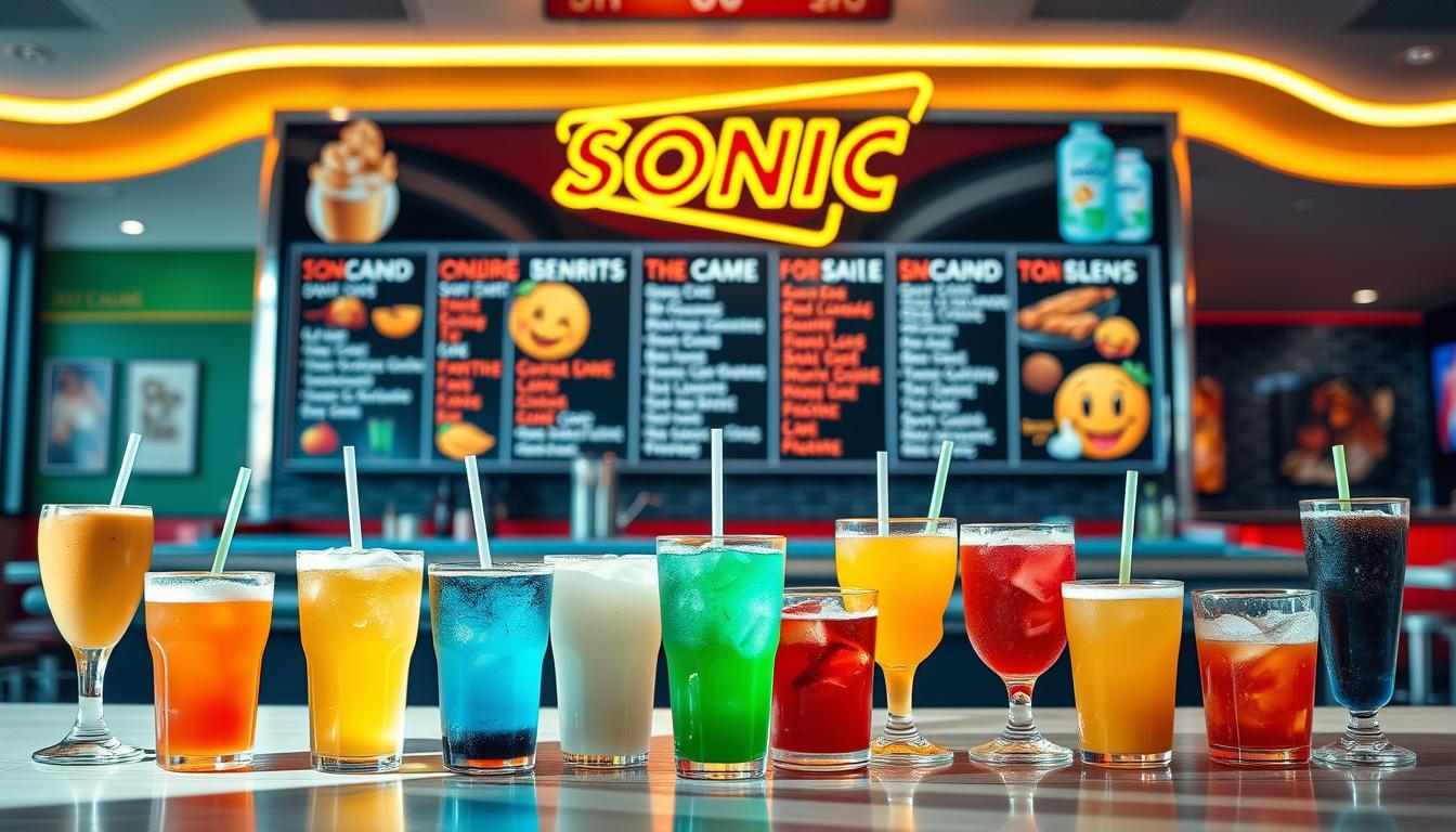 Sonic Drink Menu