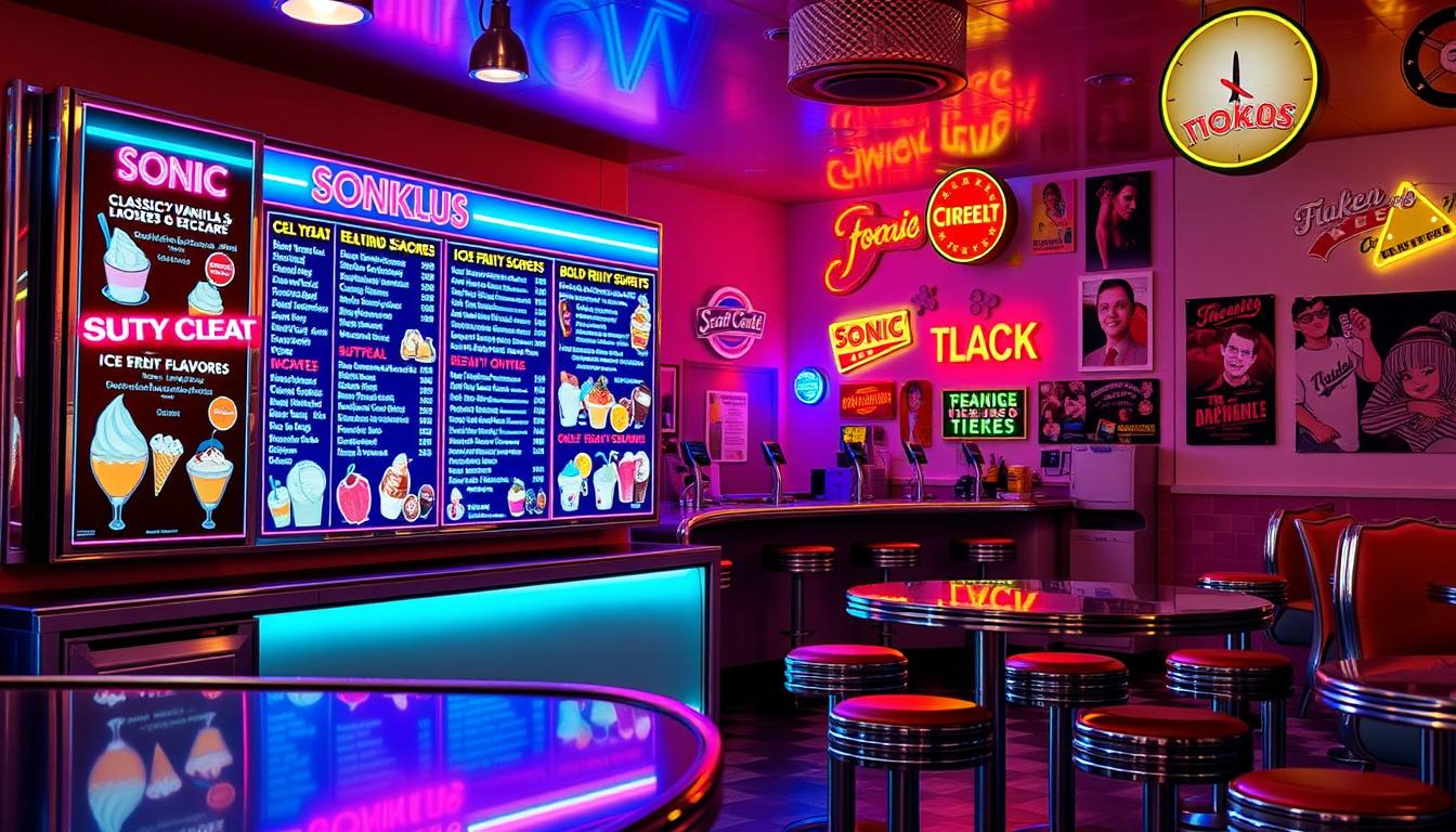 Sonic Ice Cream Menu